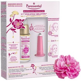 Caja lifting hogar PURESSENTIEL Bio 30ml + ventosa