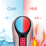Anteamed ansigtsmassager med vibrationsfunktion, varm og kold massage