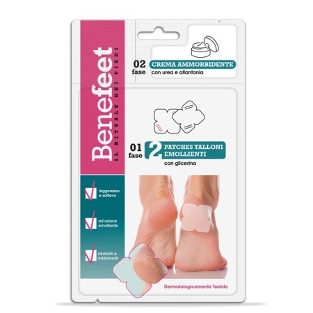Benefeet Softening Cream und Emollient Heel Patches