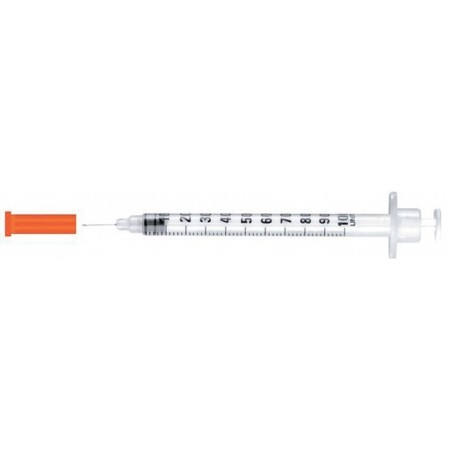 Jeringa de insulina 0,5 ml INSU/LIGHT - 30G 0,3 x 8 mm - 100 uds.