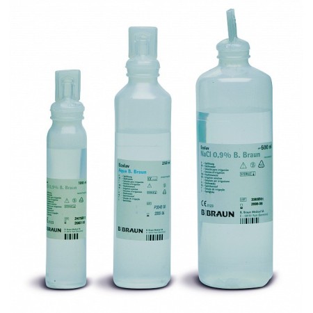 Solution saline 0,9% chlorure de sodium 250ml - lavage et irrigation