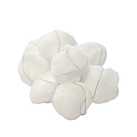 Compresses de gaze de coton stériles 25 mm - sachet de 5 pcs.