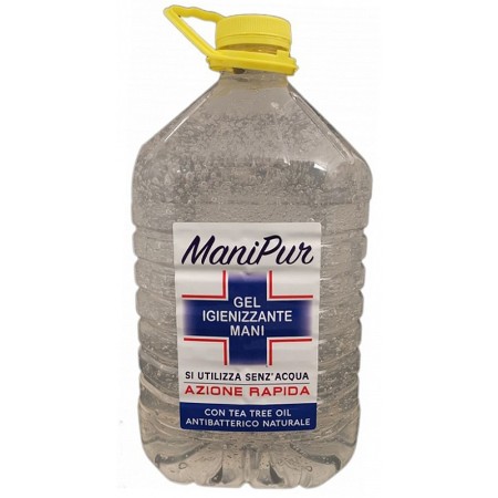 Manipur Alkoholbaseret Hånddesinfektionsgel + Tea tree olie - 5 liter