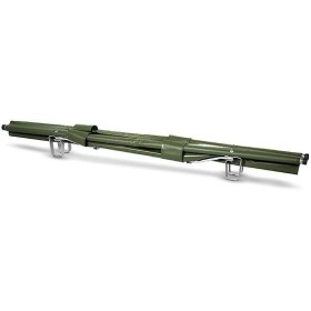FOLDABLE MILITARY STRETCHER WITH GREEN CLOTH