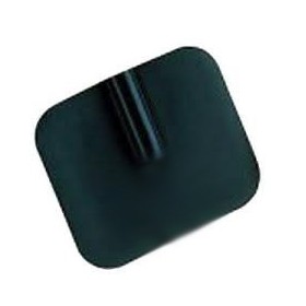 Elettrodo in gomma 46x50 mm sottile con attacco 2 mm femmina