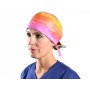 Bonnet à motifs - arc-en-ciel - m