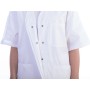 Casacca con bottoni-cotone/pol.-donna s bianca