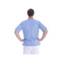 Casacca con bottoni-cotone/pol.-unisex xl azzurra