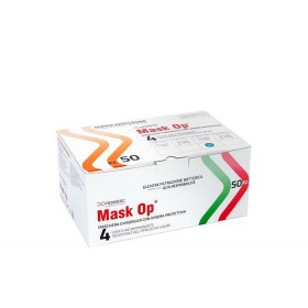 Mask Op - 4-lagige OP-Maske mit Antibeschlag-Visier - 50 Stk.