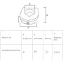 Réhausse de WC Anteamed 14 cm avec butées et couvercle amovible