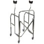 Height-adjustable foldable underarm walker