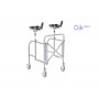 Foldbar antibrachial rollator i malet stål – Kompakt størrelse – Click Mini Series