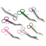 Straight scissors - hearts pattern - 14 cm