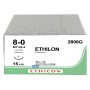 ethicon ethilon monofilament sutur - 8/0 nål 6,5 mm - förp. 12 st.