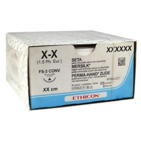 ethicon perma-hand sidensutur - 3/0 nål 24 mm - förp. 36 st.
