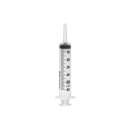 BD plastipak spruta utan nål - 50 ml kateterkon - förpackning. 60 st.