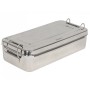 Edelstahlbox 25x12,5x4,6cm - mit Griffen