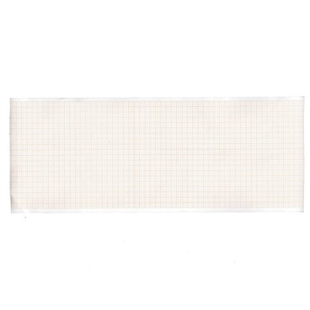 Carta termica ecg 108x23 mmxm - rotolo griglia arancio - 10 rotoli