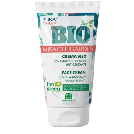 MIRACLE GARDEN BIO CRÈME VISAGE à l'Extrait de Carotte - Antioxydant - 50 ml