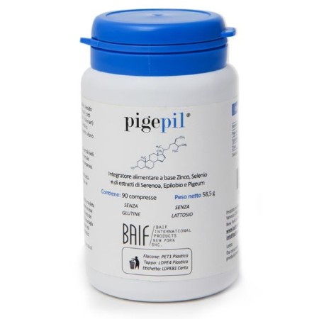 Pigepil - Integratore alimentare per la prostata con zinco e selenio - 90 compresse