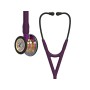 Littmann Cardiology IV - 6239 - Prună - Finisaj Curcubeu Strălucitor - Conector Mov