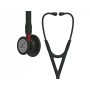 Littmann Cardiology IV - 6200 - Negru - Ornamente negre / Conector roșu