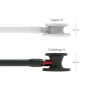 Littmann Cardiology IV - 6200 - Negru - Ornamente negre / Conector roșu