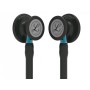 Littmann cardiology iv - 6201 - negru - finisaje negre / albastru de conectare