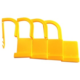 Sigiliu din plastic - galben - pachet de 100.