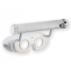 Ochelari de nistagmus cu LED, cu alimentare prin baterii - albi