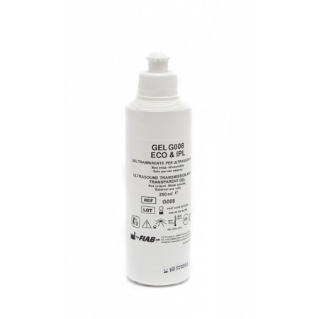 Gel transparent pentru ultrasunete și lumină pulsată G008 - sticlă de 260 ml