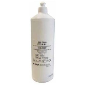 Transparent gel för ultraljud och pulserande ljus G009 - 1 liters flaska.