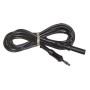 CAVETTO CON SPINOTTI MASCHIO/MASCHIO NERO - 4MM PER ELETTROTERAPIE PROFESSIONALI
