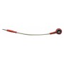 ADAPTATEUR ROUGE - FICHE 2 mm / FIL / CLIP FEMELLE