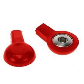 ADAPTOR ROȘU 2MM PENTRU BUTONI - FEMĂ