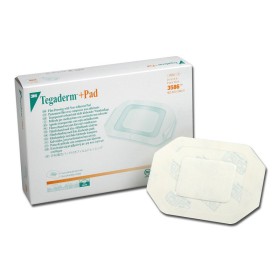 3M Tegaderm + Pad - Pansament steril transparent 9x10 cm cu compresă, 3586 - pachet de 25 buc.