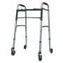 Duralumin walker 2 front swivel wheels and 2 fixed rear wheels of 3.7''