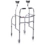 Foldable Rollator With Underarm Support In Painted Steel - Height-Adjustable Legs