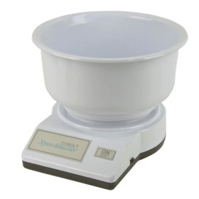 Cântar electronic de bucătărie vorbitor pentru persoanele cu deficiențe de vedere, cu alimentare și recipient