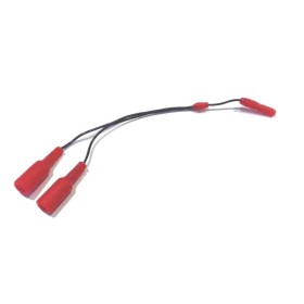 Cablu ROȘU în Y pentru utilizarea sondelor anal-vaginale cu 4 electrozi cu stimulator monocanal
