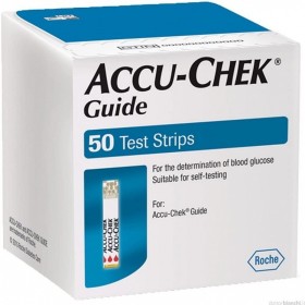 Benzi Accu-Check Guide pentru măsurarea glucozei în sânge - 50 buc.