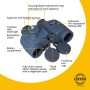 Binoclu Levenhuk Nelson 8x30 cu reticul și busolă