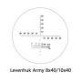 Binoclu Levenhuk Army cu reticul 10x40