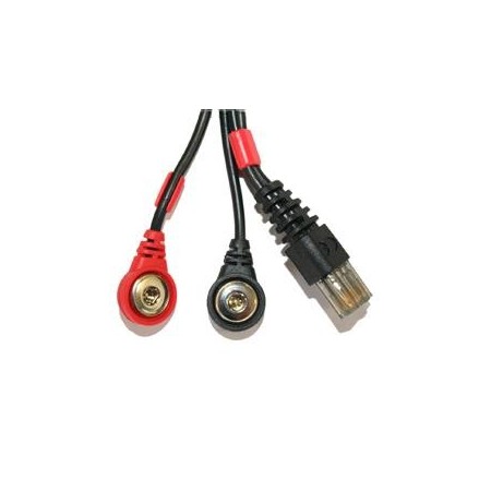 Cablu de schimb Snap pentru Compex 500 Mi Roșu cu 8 pini - 601031