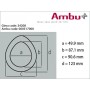 Mască Ambu nr. 5 - albastră pentru adulți