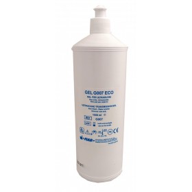 Blå ultraljudsgel G007 - 1 liters flaska.