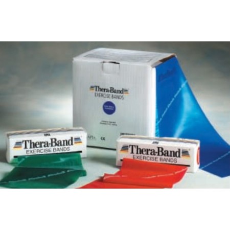 FASCIA ELASTICA THERA-BAND 22,85 m. x 10 cm - LATEX FREE - BLU