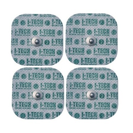 Electrodos pregelificados para electroestimulación 48x48 botón - 4 uds.