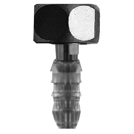 Slangpilaar 6mm × 1/4"G voor zuurstofreducers