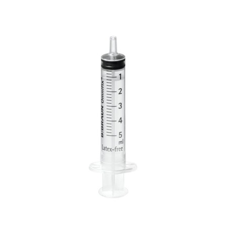 B.Braun Omnifix 5 ml Luer Eccentric Syringe - 100 pcs.
